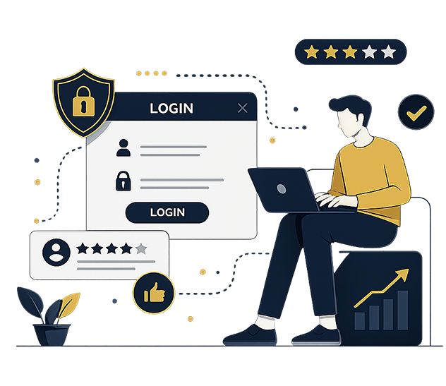 login now